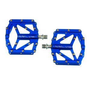 NOW8 Flatpedal STIRI CNC Flat blue , ...g/pr, Axle, 14 Pins