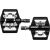 KCNC MOTION Dual, FLat/ Bindungspedal, Step-In SPD kompatibel, 8 geschraubte Pins, Material 6061-T6 mit SUS420 Achse, 72,5*85*16mm, 312g/pr