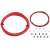 Road brake housing & wire kit, red