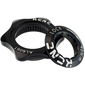 Center lock Adaptor black, XC, 6061AL