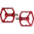 NOW8 Flat pedal M46.2, red, CroMo axle