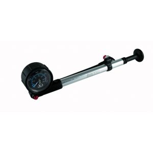 Dämpferpumpe aus Aluminium, mit Manometer, 28bar, 400psi, mit klappbarem Schlauch und Luftablass,