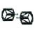 NOW8 Flatpedal STIRI CNC Flat black , 368 g/pr, Axle, 14 Pins
