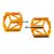 NOW8 Flatpedal STIRI CNC Flat gold , ...g/pr, Axle, 14 Pins