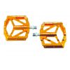 NOW8 Flatpedal STIRI CNC Flat gold , ...g/pr, Axle, 14 Pins