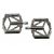 NOW8 Flatpedal STIRI CNC Flat ti-grey, ...g/pr, Axle, 14 Pins