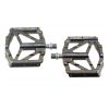 NOW8 Flatpedal STIRI CNC Flat ti-grey, ...g/pr, Axle, 14 Pins