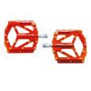 NOW8 Flatpedal STIRI CNC Flat orange, ...g/pr, Axle, 14 Pins