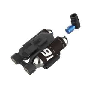 ReadyGo AIR ROCKET CO2 Adapter mit 2 Patronen 16g, Universalbefestigung 