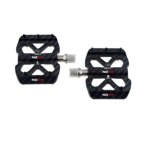 NOW8 Flatpedal Carbon Fibre MC37-Ti, 172g/pr, Ti- Axle, 5 Pins schwarz, 