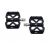 NOW8 Flatpedal Carbon Fibre MC37-Ti, 172g/pr, Ti- Axle, 5 Pins schwarz, 