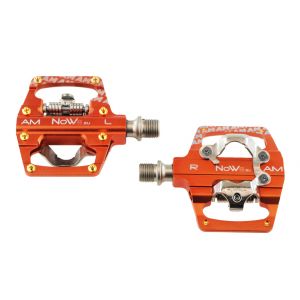 NOW8 Kombipedal LIGILO AM, orange, CroMo-Achse