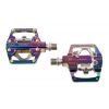 NOW8 Kombipedal LIGILO AM, oilslick, 352 g/pr, CroMo Axle, 6 Pins, 