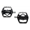 NOW8 Kombipedal LIGILO FR, black, ...g/pr, CroMo Axle, 10 Pins,