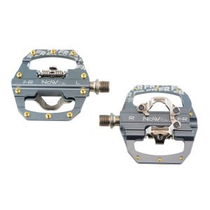 NOW8 LIGILO FR Kombipedal, titangrau, CroMo Achse