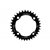 NOW8 NWR 104-36 11s, black, single chainring Narrow-Wide Design