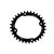 NOW8 NWO 104-34 11s, black, single chainring oval, Narrow-Wide Design