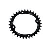 NOW8 NWO 104-34 11s, black, single chainring oval, Narrow-Wide Design