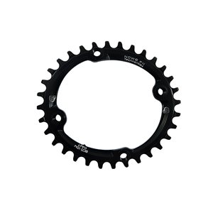 NOW8 NWO 104-36 11s, black, single chainring oval, Narrow-Wide Design