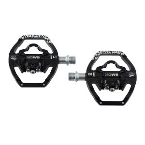 NOW8 Kombipedal LIGILO M45 dual side, nero, 365g/pr, CroMo Axle, 6 Pins, 96*98*18