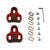 NOW8 Pedal Cleats, LOOK KEO compatible, 9°, red