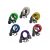 DISCONTINUED PRODUCT - INFUSED Silicone cable lock Ø8x1500mm 6 colours assorted, 2 holders, key