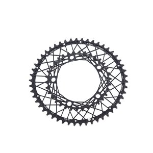 K6 oval chainring MTB black, 42T, 104 BCD-4arm