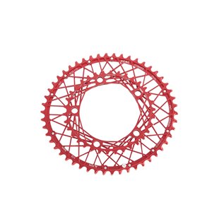 K6 oval chainring MTB red, 27T, 104 BCD-4arm