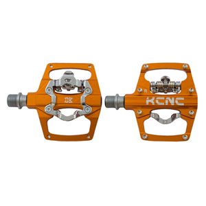 KCNC AM TRAP Clipless Pedal, orange, dual side, CroMo Spindle, 164g