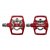 KCNC AM TRAP Clipless Pedal, red, dual side, CroMo Spindle, 164g