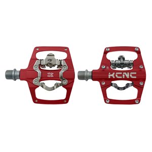 KCNC AM TRAP Clipless Pedal, red, dual side, CroMo Spindle, 164g