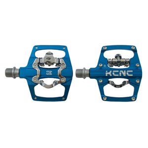 KCNC AM TRAP Clipless Pedal, blue, dual side, CroMo Spindle, 164g