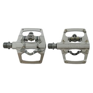 KCNC AM TRAP-TI Clipless Pedal, silver, dual side, Titan Spindle, 136g