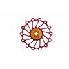 Jockey wheel narrow/wide, 14T red, SS bearing,