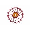 Jockey wheel narrow/wide, 16T red, SS bearing