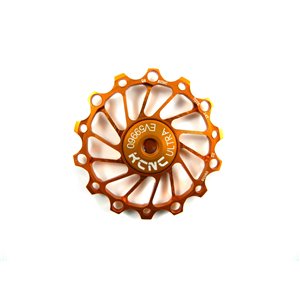 Jockey wheel narrow/wide, 14T gold, Ceramic bearing