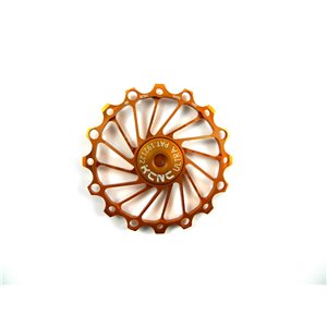 Jockey wheel narrow/wide, 16T gold, Ceramic bearing