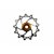 Jockey wheel, NW, LT, 14T, silver, SS bearing, narrow wide, long teeth.