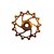 Jockey wheel, NW, LT, 16T, gold, SS bearing, narrow wide, long teeth.
