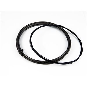 NOW8 PLI BONA-S+ smoke black, Schaltungs-Kabel-Set, Polifibre verstärkt, Metallic Effekt, Doppelmantel, PTFE-Liner, mit 2 MPV be