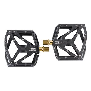 KCNC BMX/MTB Platform Pedal, Edelstahl Achse, schwarz, 335g/Paar