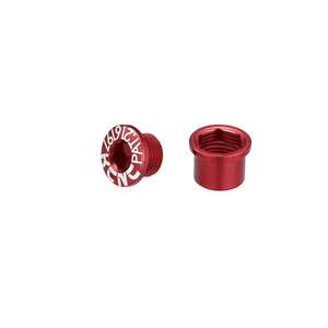 Chainring bolts MTB, red, SPB003 