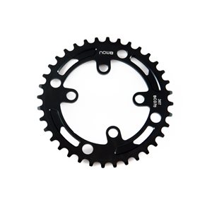 NOW8 single chainring 76bcd 34T black AL 7075, Narrow-Wide Design