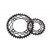 K3 chainring MTB double, black, 29T, 64BCD-4arm