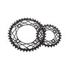 K3 chainring MTB double, black 26T, 64BCD-4arm 