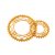 K3 chainring MTB double, gold, 38T, 104BCD-4arm 