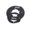 Blade rectangular chainring ROAD, black, 53T, 110BCD-5arm/6mm thickness 