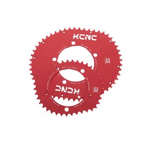 Blade rectangular chainring ROAD, red, 53T, 110BCD-5arm/6mm thickness 