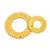 Blade chainring MTB double, gold, 42, 94BCD-5arm 