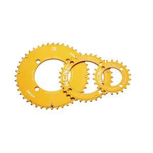 Blade chainring MTB triple, gold, 32T, 104BCD-4arm 